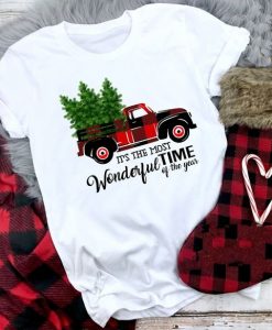 Truck Family Christmas Holiday T-shirt ER6D