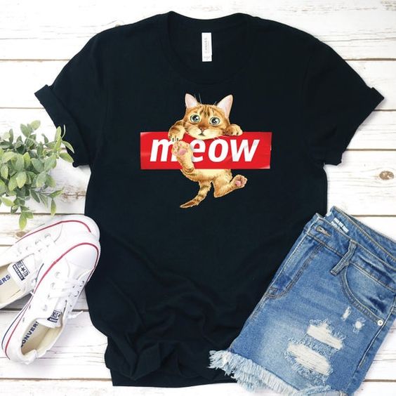 Meow Cute T Shirt SE9M0