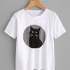 Black Cat tshirt YT13A0