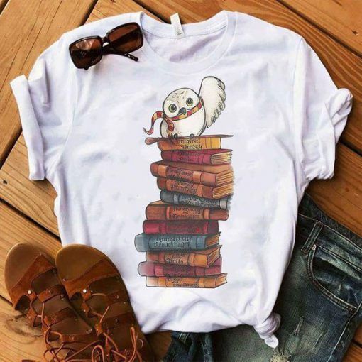 Book and Owl T Shirt EP3A0