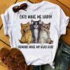 Cats make me Happy T Shirt SP16A0