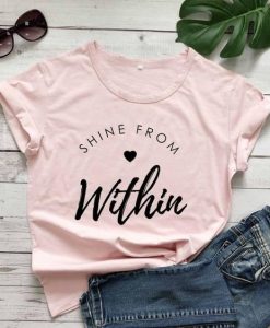 shine from within heart Tshirt YT13A0