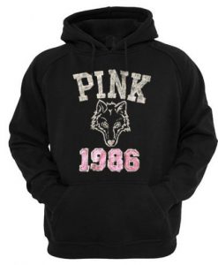 Pink 1986 Wolf Hoodie TA24AG0