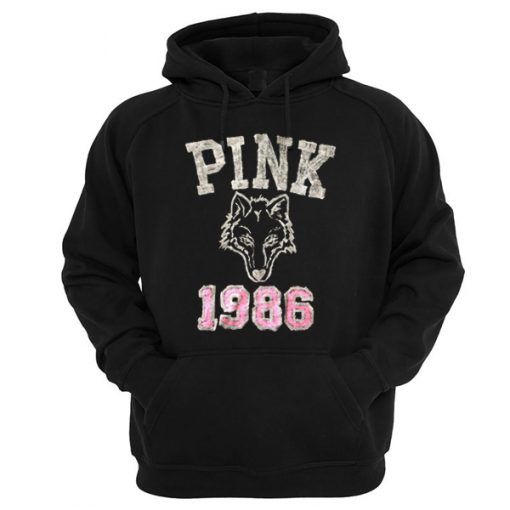 Pink 1986 Wolf Hoodie TA24AG0