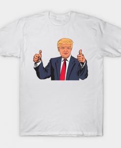Donald Trump Cartoon T-Shirt AL7N0