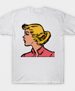 Retro Woman Face T-Shirt AL9N0