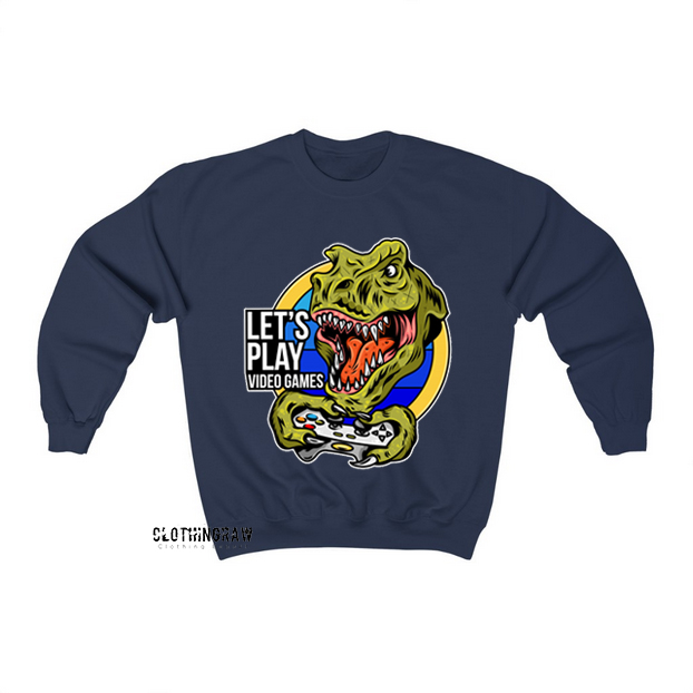 T-Rex Angry Gamer Sweatshirt AL28D0