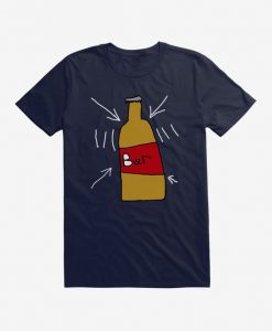 Beer Bottle Scribble T-Shirt EL27MA1