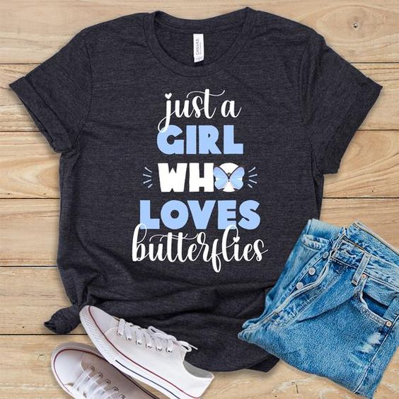 Girl Loves Butterfly T-Shirt SR26MA1