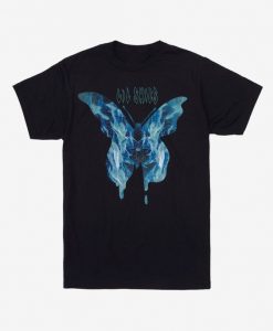 Lil Skies Blue Butterfly T-Shirt IM25MA1
