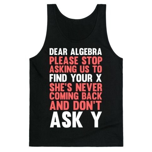 Dear Algebra Tanktop AL28A1