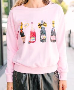 Poppin' Bottles Pink Sweatshirt