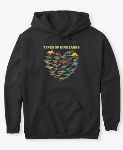 Types Of Dinosaurs Dino Hoodie FA22A1