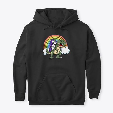 Unicorn Dinosaur Rainbow Hoodie FA22A1