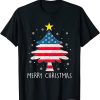 US Flag Xmas Pajama T-Shirt AL