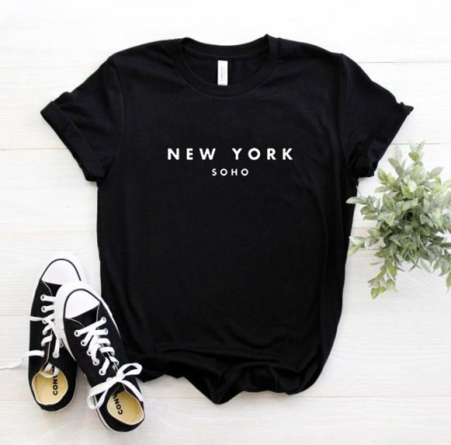 Womens New York Letter Printed T Shirt AL