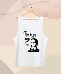 Wednesday Addams This Is My Happy Face Tank Top