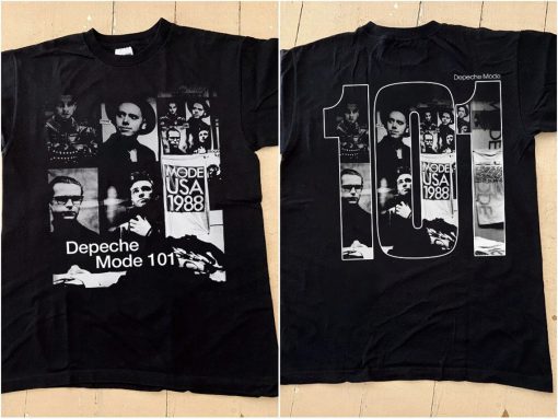 Depeche Mode T-Shirt Vintage 1988 Depeche Mode 101 T-Shirt Twoside
