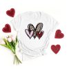 3 Doodle Heart Valentine T-shirt AL