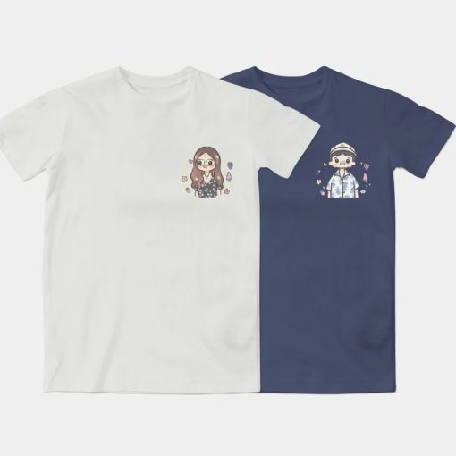 Cartoon Anime Couple T-Shirt AL