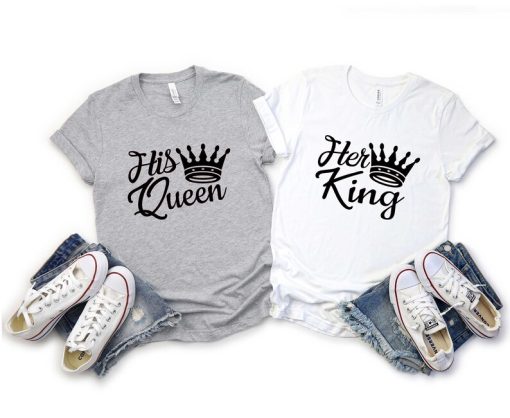 Queen and King T-shirt Couple AL