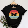 Retro Black Cat Lover T-shirt AL